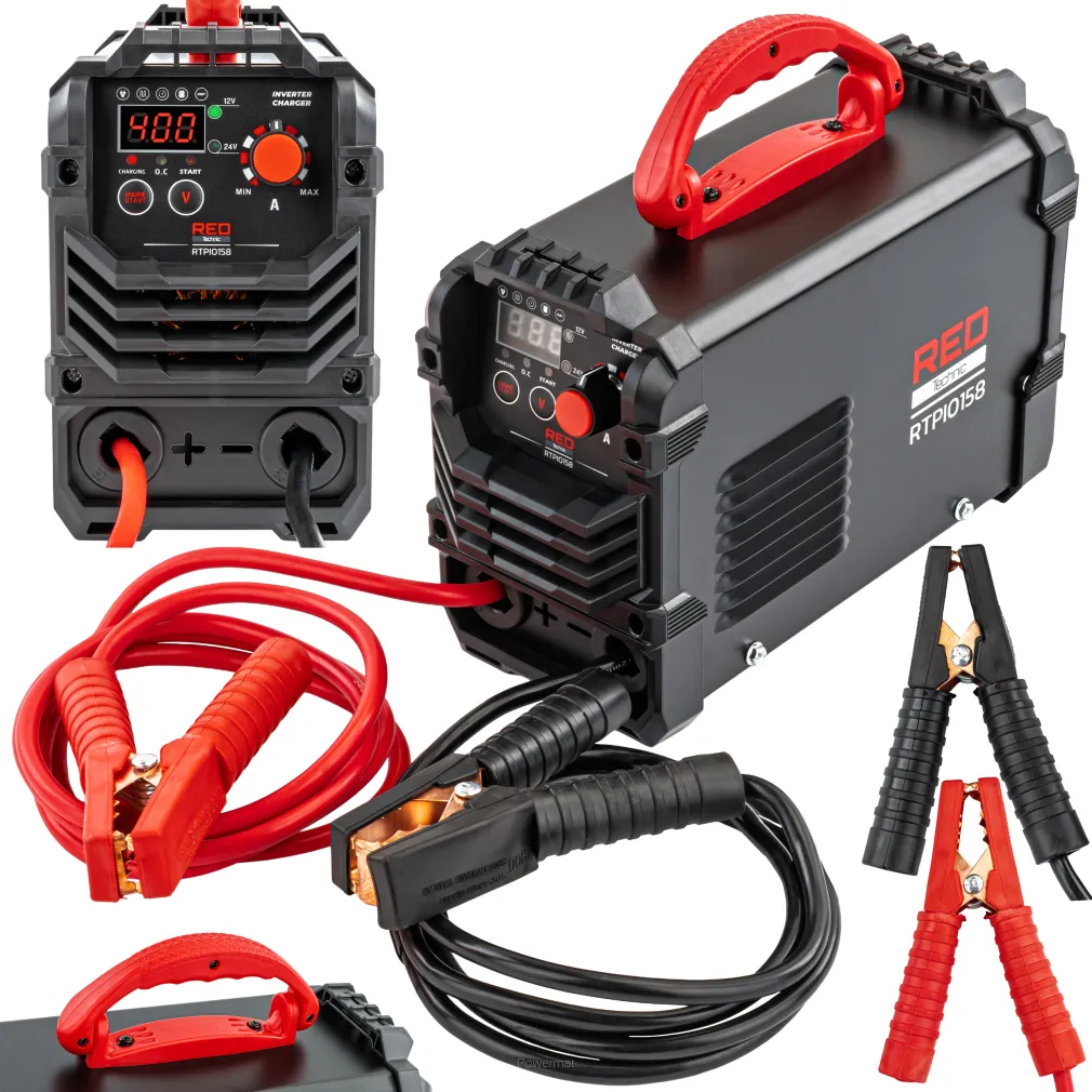 PROSTOWNIK INWERTOROWY AKUMULATOROWY Z ROZRUCHEM 400A 12/24V ŁADOWARKA 40A RTPI0168