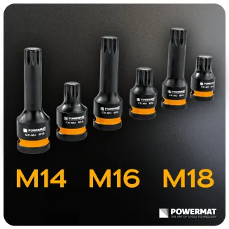 NASADKI UDAROWE SPLINE 1/2 CRMO 6SZT M14 M16 M18 DO ŚRUB 45MM 78MM WALIZKA PM-ZNU-1418T - 6