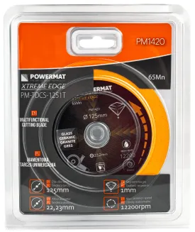 TARCZA DIAMENTOWA DO CIĘCIA SZKŁA CERAMIKI PŁYTEK SPIEKU UNIWERSALNA 125 MM PM-TDCS-1251T - 2