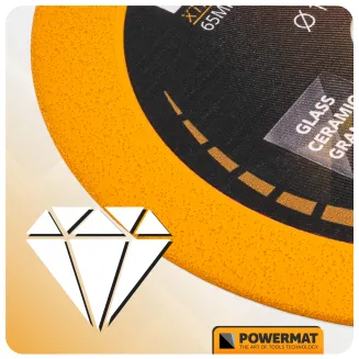 TARCZA DIAMENTOWA DO CIĘCIA SZKŁA CERAMIKI PŁYTEK SPIEKU UNIWERSALNA 125 MM PM-TDCS-1251T - 10