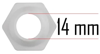 DYSZA DO AGREGATU DO STRUKTURY FILTERMEDIA 14mm PM-AGT-3000M-DNT14 - 6