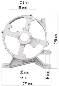 WSPORNIK TYLNY DO AGREGATU PM-AGR-6500/7500-WT - 2
