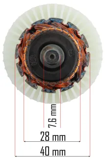 WIRNIK DO PRZECINARKI TARCZOWEJ POWERMAT PRĄDNICA 170mm PM-PDG-1400M-WI - 8