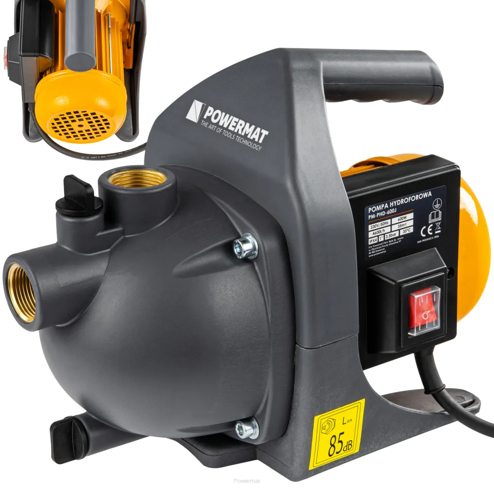 POMPA HYDROFOROWA POWIERZCHNIOWA DO WODY STUDNI PODLEWANIA 600W OGRODOWA PM-PHD-600J