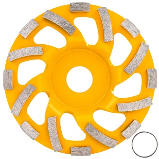 TARCZA GARNKOWA DIAMENTOWA DO SZLIFOWANIA BETONU KAMIENIA SEGMENTOWA 125MM PM-DTG-1251T - 2