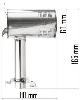 PALNIK DO NAGRZEWNICY GAZOWEJ KOMORA SPALANIA RURA START OSŁONA STAL 65 kW PM-NAG-65GN-PLG - 7