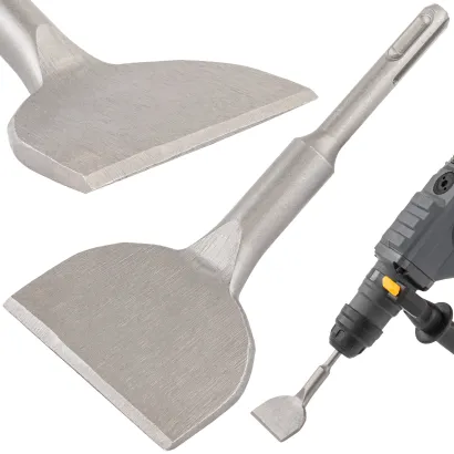 DŁUTO SDS+ PŁASKIE ODGIĘTE 75X165MM DO BETONU KAMIENIA CERAMIKI SZEROKIE 17x165x75mm PM-DL-15T