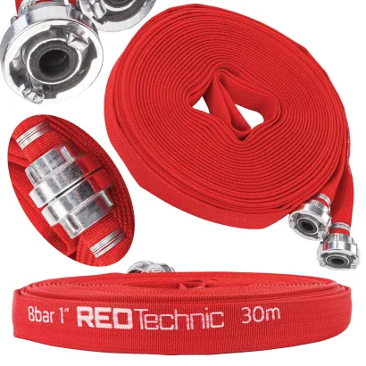 WĄŻ STRAŻACKI PARCIANY DO BRUDNEJ WODY SZAMBA SZYBKOZŁĄCZKA 1" 30M 8 BAR RTWS0066