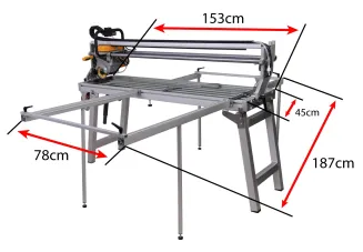Przecinarka STOŁOWA Tarczowa Do Płytek GRESU 2300W Automatyczna 120mm PM-PDG-2300M - 20