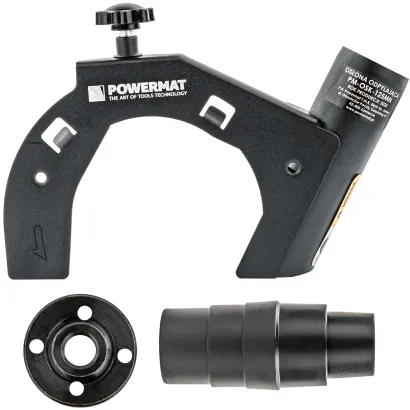 OSŁONA PRZYSTAWKA PRZECIWPYŁOWA ODSYSAJĄCA DO SZLIFIERKI KĄTOWEJ 115-125 MM PM-OSK-125MN