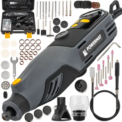 MINI SZLIFIERKA PROSTA TRZPIENIOWA FREZARKA WIELOFUNKCYJNA LCD +ZESTAW XXL PM-MST-200T