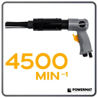 IGŁOWY MŁOTEK PNEUMATYCZNY 4500/MIN 19 IGIEŁ CZYSZCZENIE SPAWÓW RDZY FARBY PM-PMI-19T - 8