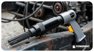 IGŁOWY MŁOTEK PNEUMATYCZNY 4500/MIN 19 IGIEŁ CZYSZCZENIE SPAWÓW RDZY FARBY PM-PMI-19T - 15