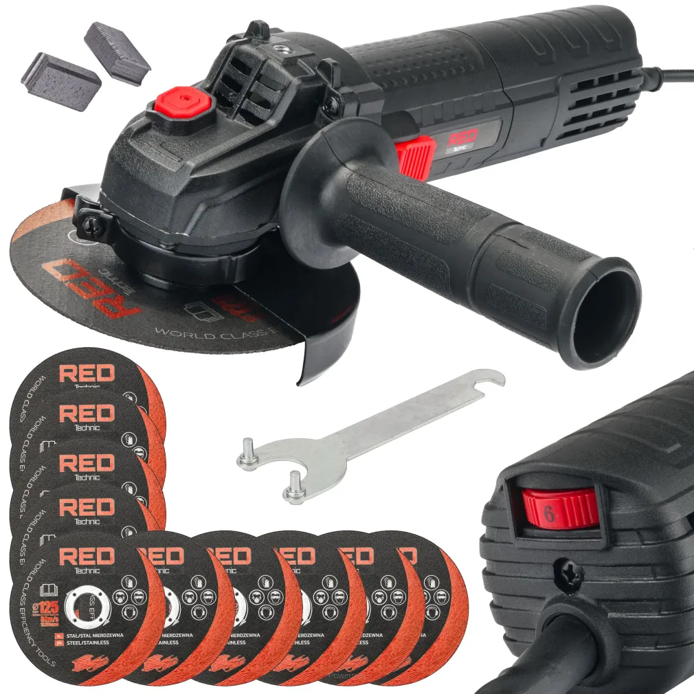 SZLIFIERKA KĄTOWA 1300W RED TECHNIC RTSZK0013
