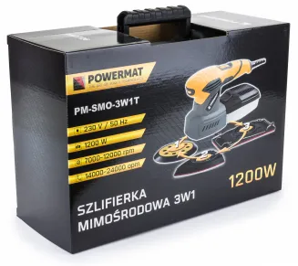 Szlifierka oscylacyjna mimośrodowa multiszlifierka 3w1 PM-SMO-3W1T 1200W 125zmm - 15