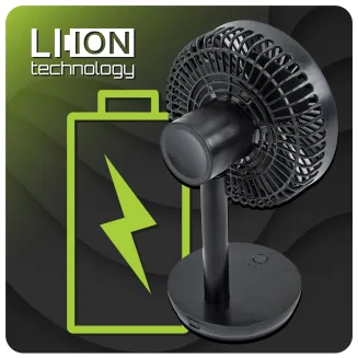 WENTYLATOR BIURKOWY akumulatorowy 2000mAh VELWEBS0009 - 13