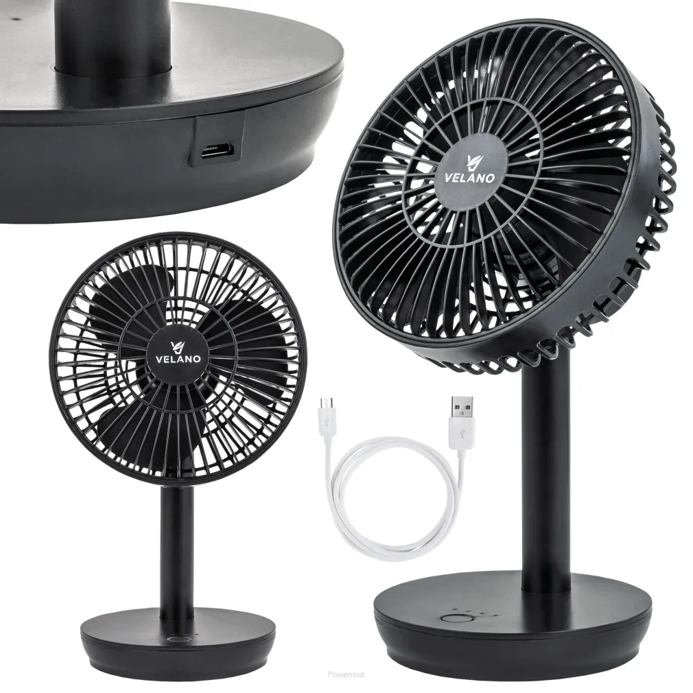 WENTYLATOR BIURKOWY akumulatorowy 2000mAh VELWEBS0009