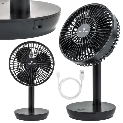 WENTYLATOR BIURKOWY akumulatorowy 2000mAh VELWEBS0009