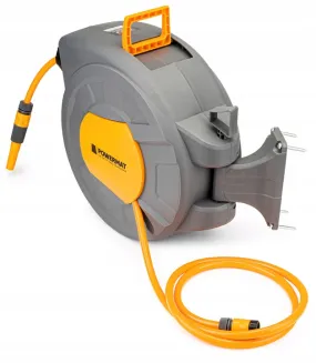 AUTOMATYCZNY BĘBEN ZWIJACZ NA WĄŻ OGRODOWY NAŚCIENNY ZWIJAK 1/2 20m PM-ABNW-20M