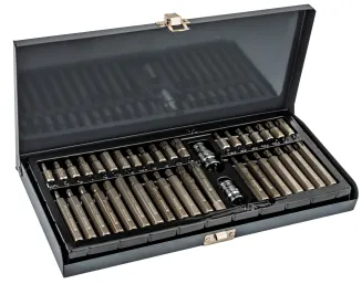 ZESTAW BITÓW UDAROWYCH CRV 40SZT HEX TORX SPLINE ADAPTER 1/2