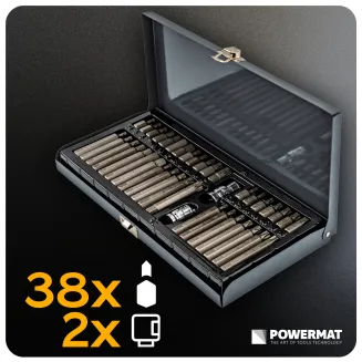 ZESTAW BITÓW UDAROWYCH CRV 40SZT HEX TORX SPLINE ADAPTER 1/2