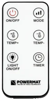 GRZEJNIK TERMOWENTYLATOR ELEKTRYCZNY FARELKA PIONOWY POZIOMY TERMOSTAT LCD 2kw Pilot PM-TWE-2000D-LCD - 10