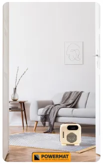 GRZEJNIK TERMOWENTYLATOR ELEKTRYCZNY FARELKA PIONOWY POZIOMY TERMOSTAT LCD 2kw Pilot PM-TWE-2000D-LCD - 19