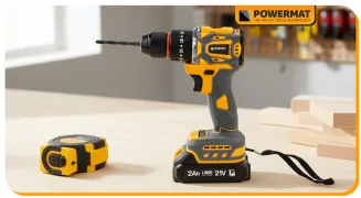 WIERTARKO WKRĘTARKA AKUMULATOROWA BEZSZCZOTKOWA UDAROWA 21V LED 2xAKU BITY PM-WA-21V-2M - 3