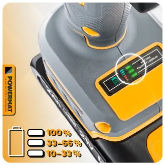 WIERTARKO WKRĘTARKA AKUMULATOROWA BEZSZCZOTKOWA UDAROWA 21V LED 2xAKU BITY PM-WA-21V-2M - 15