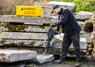 MŁOT WYBURZENIOWY UDAROWY DO KUCIA 45J HEX 3000W WALIZKA DŁUTA ZESTAW PM-MWB-3000 - 8