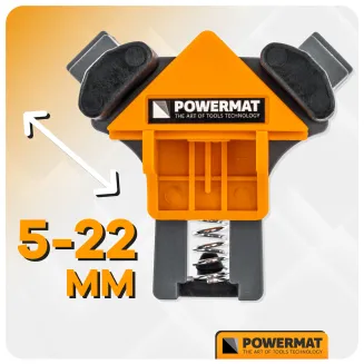 ŚCISKI STOLARSKIE NAROŻNIKOWE 90° KĄTOWE MONTAŻOWE UCHWYTY ZESTAW 4 SZTUKI PM-SNK-522T - 6