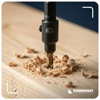 WIERTŁA DO DREWNA Z POGŁĘBIACZEM GZYMKĄ FAZOWNIK DO DREWNA (ZESTAW 5el.) 6-16mm PM-ZWZP-4TN - 6