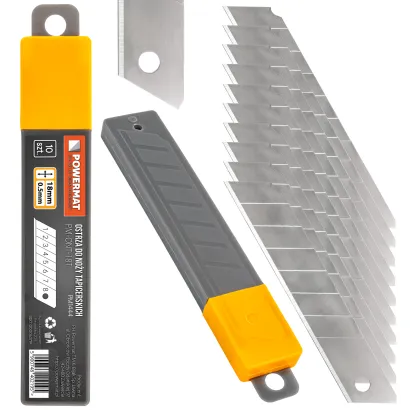 OSTRZA WYMIENNE 10 SZT. WKŁADY ZAPASOWE ŁAMANE PM-ONT-18T