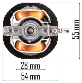 SILNIK DO NAGRZEWNICY ELEKTRYCZNEJ NAWIEW DMUCHAWA SILNICZEK 230V 2500W PM-NAG-2.5EN-SI - 7