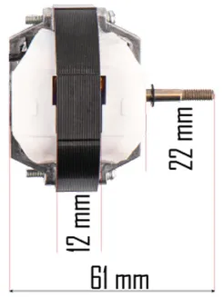 SILNIK DO NAGRZEWNICY ELEKTRYCZNEJ NAWIEW DMUCHAWA SILNICZEK 230V 2500W PM-NAG-2.5EN-SI - 8