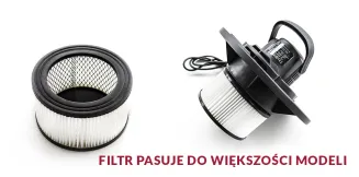 UNIWERSALNY FILTR HEPA DO ODKURZACZA POPIOŁU KOMINKA SEPARATOR POWERMAT  PM-ESP-2000-FH - 2