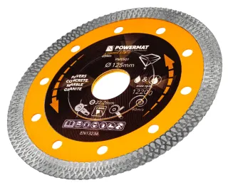 TARCZA DIAMENTOWA 125MM 1,4MM DO BETONU GRESU CERAMIKI BRUKU OTWÓR 22,2MM PM-TDCS-1257T - 2