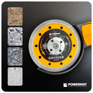 TARCZA DIAMENTOWA 125MM 1,4MM DO BETONU GRESU CERAMIKI BRUKU OTWÓR 22,2MM PM-TDCS-1257T - 9