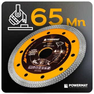 TARCZA DIAMENTOWA 125MM 1,4MM DO BETONU GRESU CERAMIKI BRUKU OTWÓR 22,2MM PM-TDCS-1257T - 10