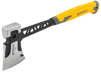 SIEKIERA CIESIELSKA 3W1 KUTA HARTOWANA STAL MŁOTEK KLUCZ MONOBLOK 910G PM-AX-600-910T - 9