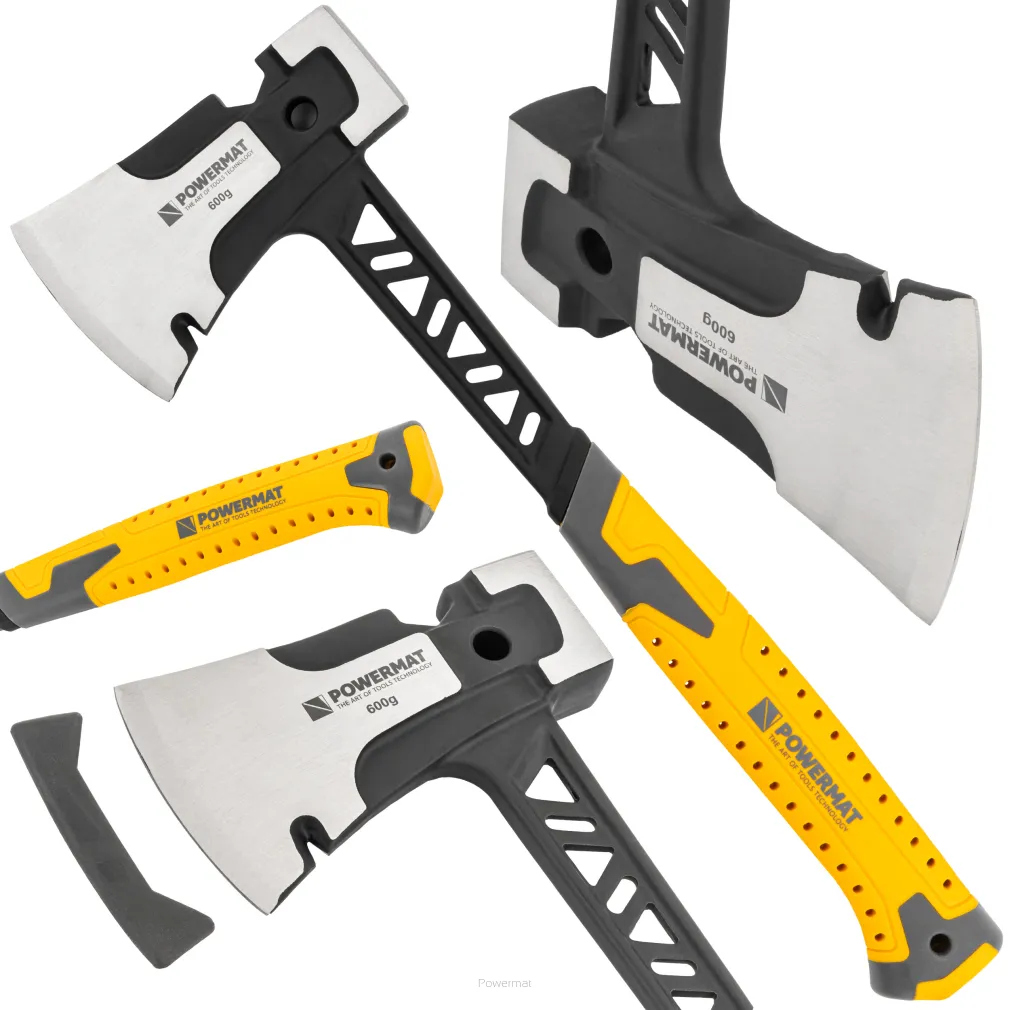 SIEKIERA CIESIELSKA 3W1 KUTA HARTOWANA STAL MŁOTEK KLUCZ MONOBLOK 910G PM-AX-600-910T