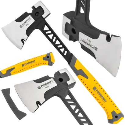 SIEKIERA CIESIELSKA 3W1 KUTA HARTOWANA STAL MŁOTEK KLUCZ MONOBLOK 910G PM-AX-600-910T