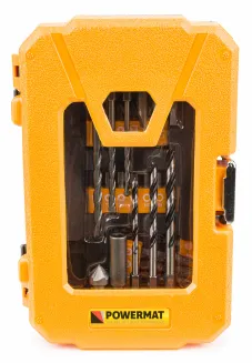 Zestaw wierteł i bitów do betonu i drewna 41 elementów PM-ZWB-41SU - 2