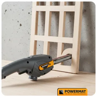 SZLIFIERKA TAŚMOWA PALCOWA 400W 900-1400M/MIN ZESTAW 3 PROWADNICE WALIZKA PM-STP-400T - 13