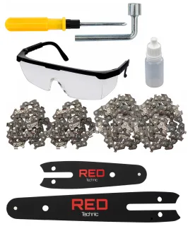 PIŁA ŁAŃCUCHOWA AKUMULATOROWA GAŁĘZIÓWKA 21V RED TECHNIC RTMPA0064 - 8