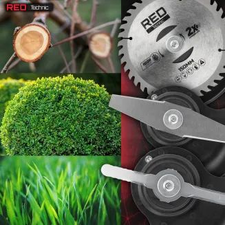 PODKASZARKA AKUMULATOROWA KOSA WYKASZARKA NA KOŁACH RED TECHNIC ZESTAW RTPKA0104 - 8
