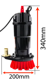 Pompa do WODY Brudnej Czystej Deszczówki 8000 l/h Ścieków 1