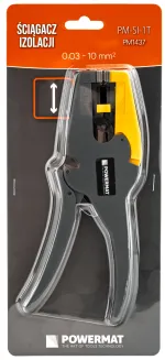 ŚCIĄGACZ DO IZOLACJI KABLI PRZEWODÓW SZCZYPCE 0,03-10mm2 2w1 PM-SI-1T - 2