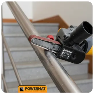 SZLIFIERKA TAŚMOWA PALCOWA PRZYSTAWKA ADAPTER DO SZLIFIERKI KĄTOWEJ M14 PM-ASTDS-452T - 16