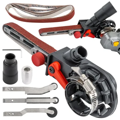 SZLIFIERKA TAŚMOWA PALCOWA PRZYSTAWKA ADAPTER DO SZLIFIERKI KĄTOWEJ M14 PM-ASTDS-452T